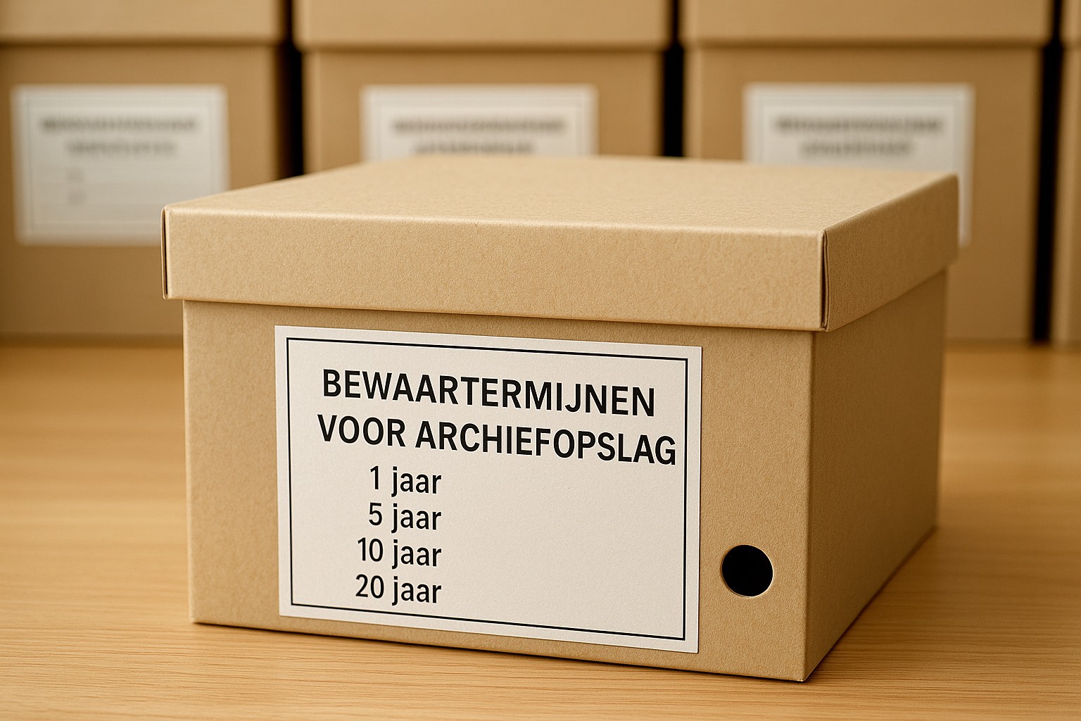 Bewaartermijn archiefopslag