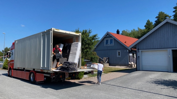 Verhuizing lossen in Zweden