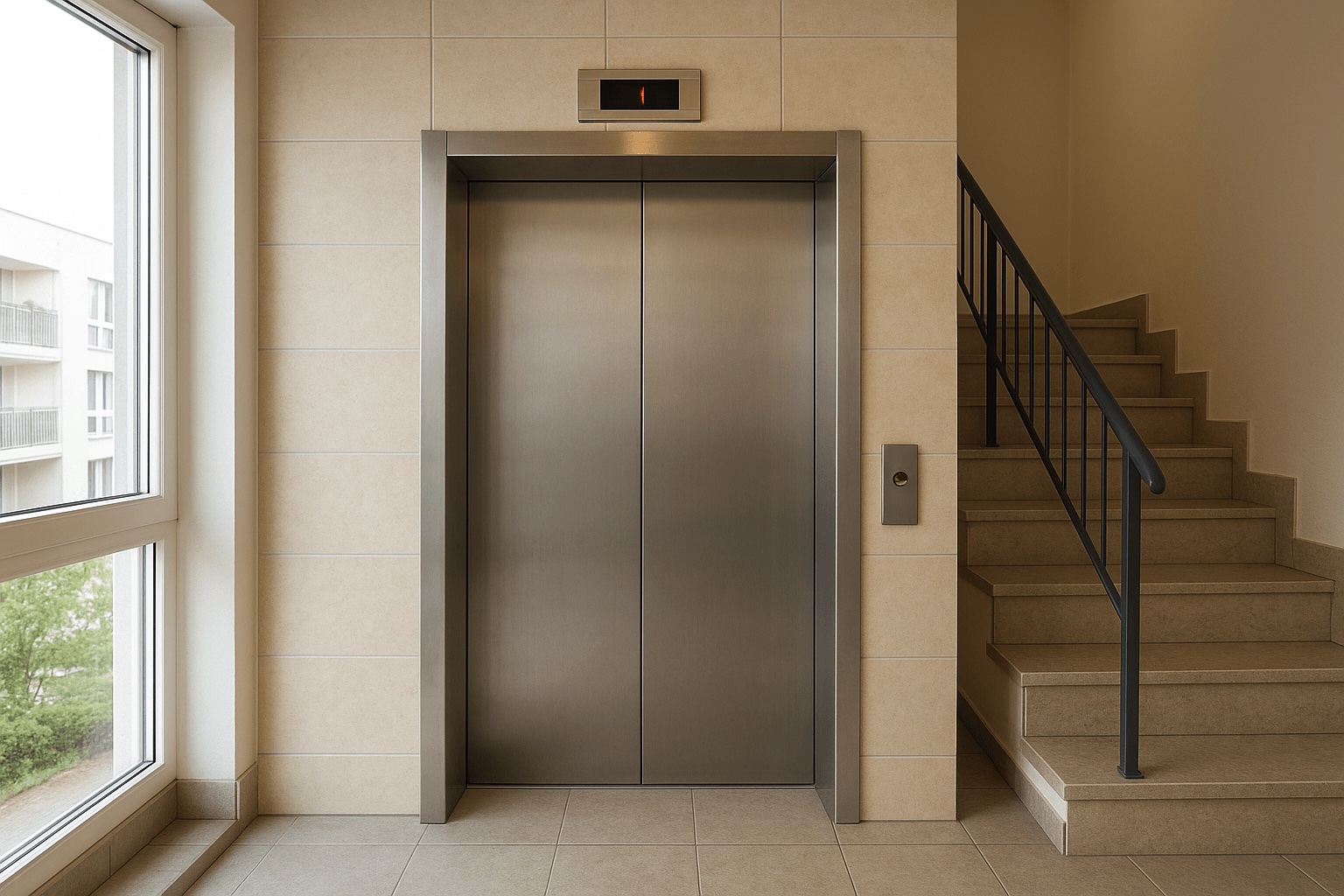 Binnenlift appartementencomplex